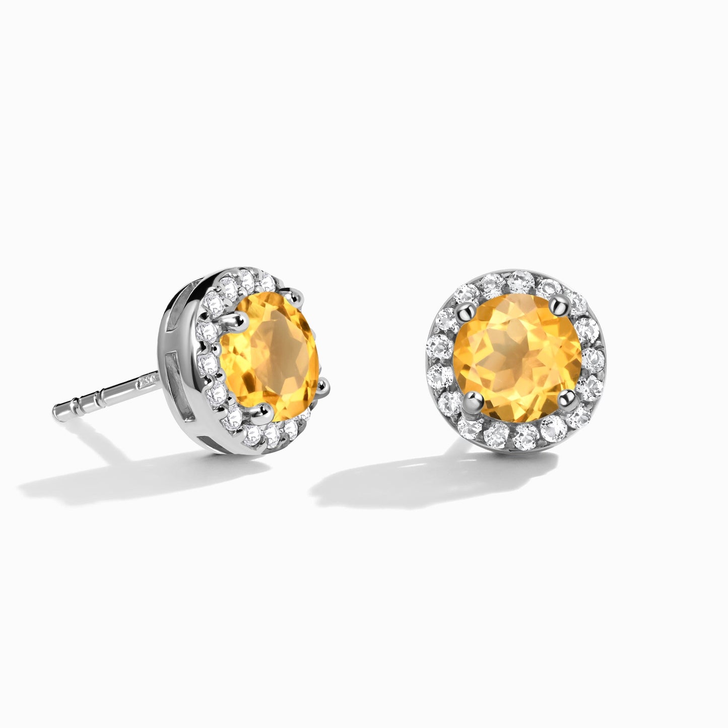 Citrine Venus Studs - November Birthstone