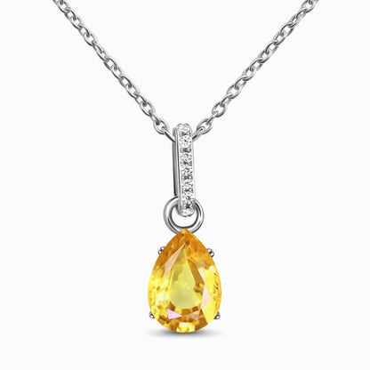 Citrine Necklace Sway - November Birthstone