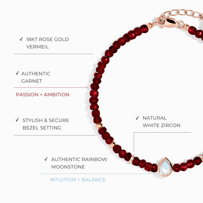 Garnet Bracelet - Free Spirit