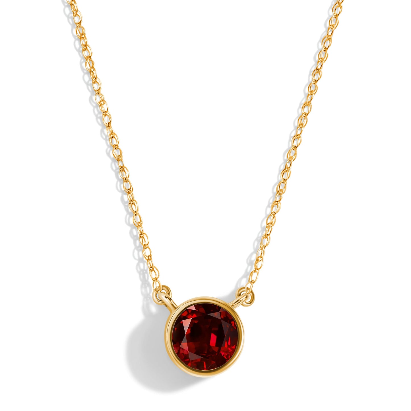 Garnet Necklace - Solitaire