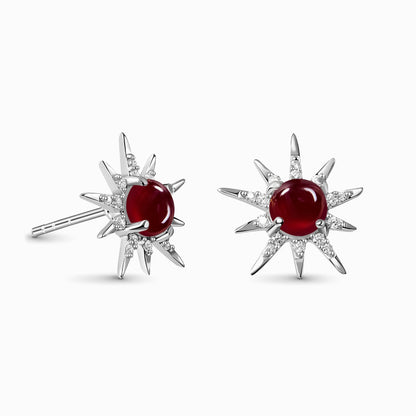 Garnet Earrings - Starlight Studs