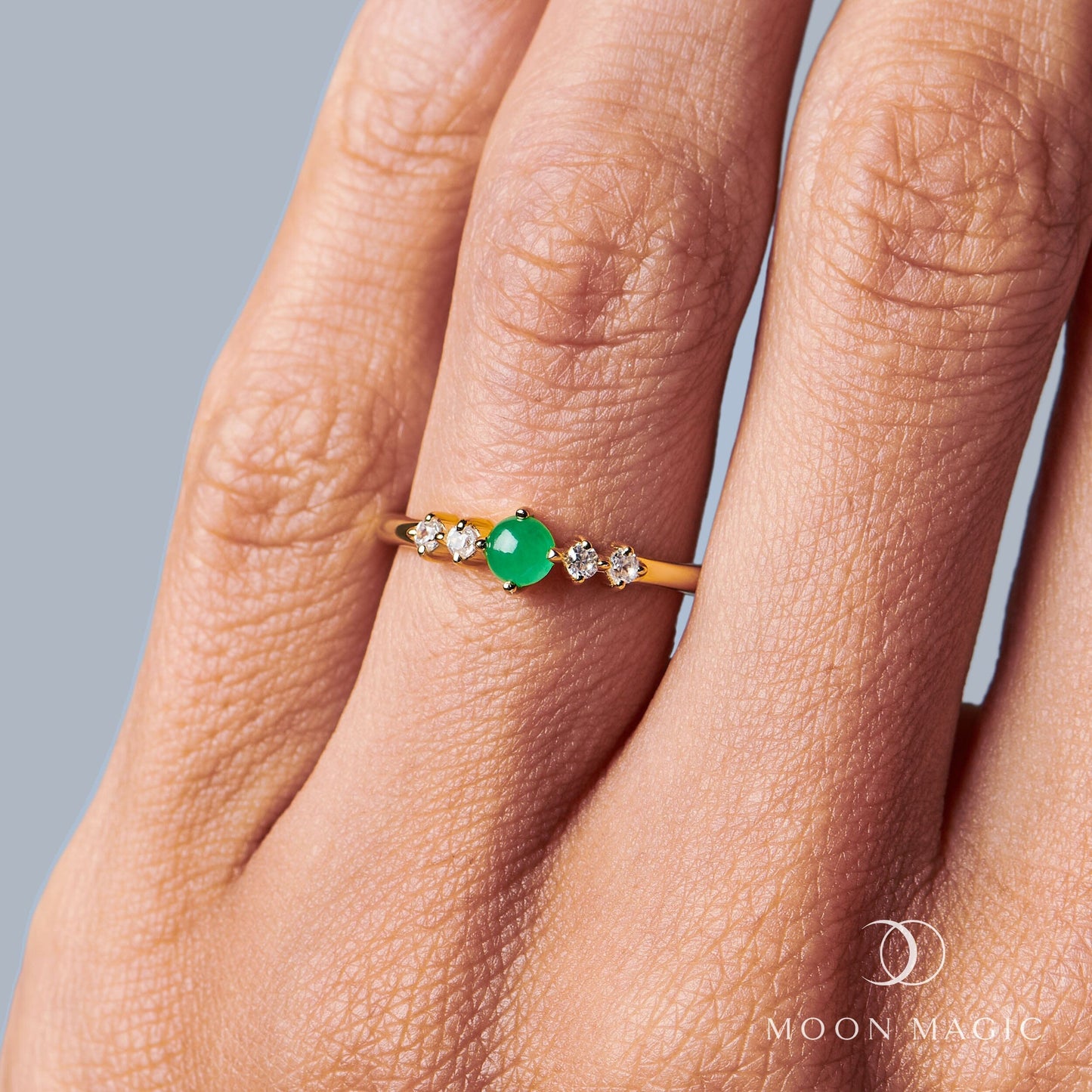 Green Jade Ring - Loveliness