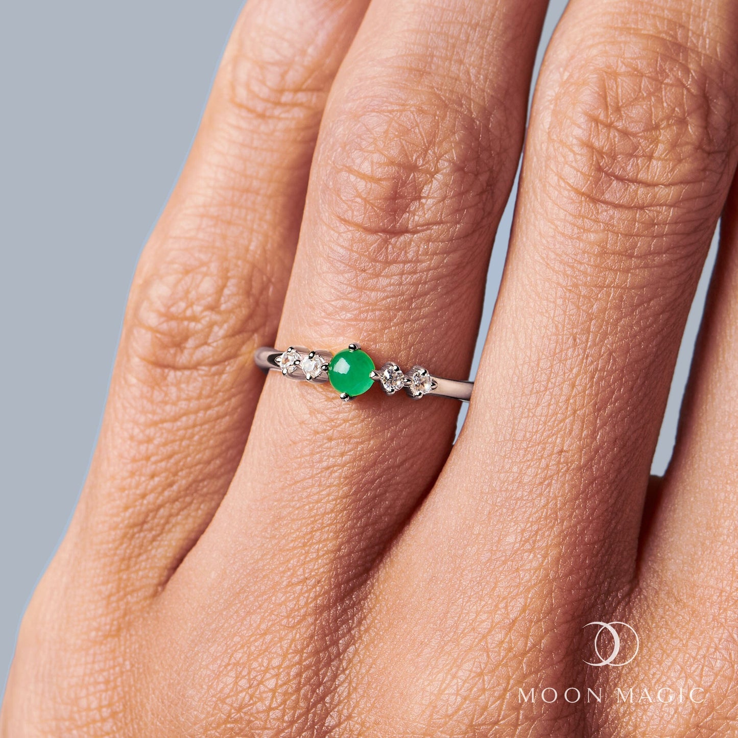 Green Jade Ring - Loveliness