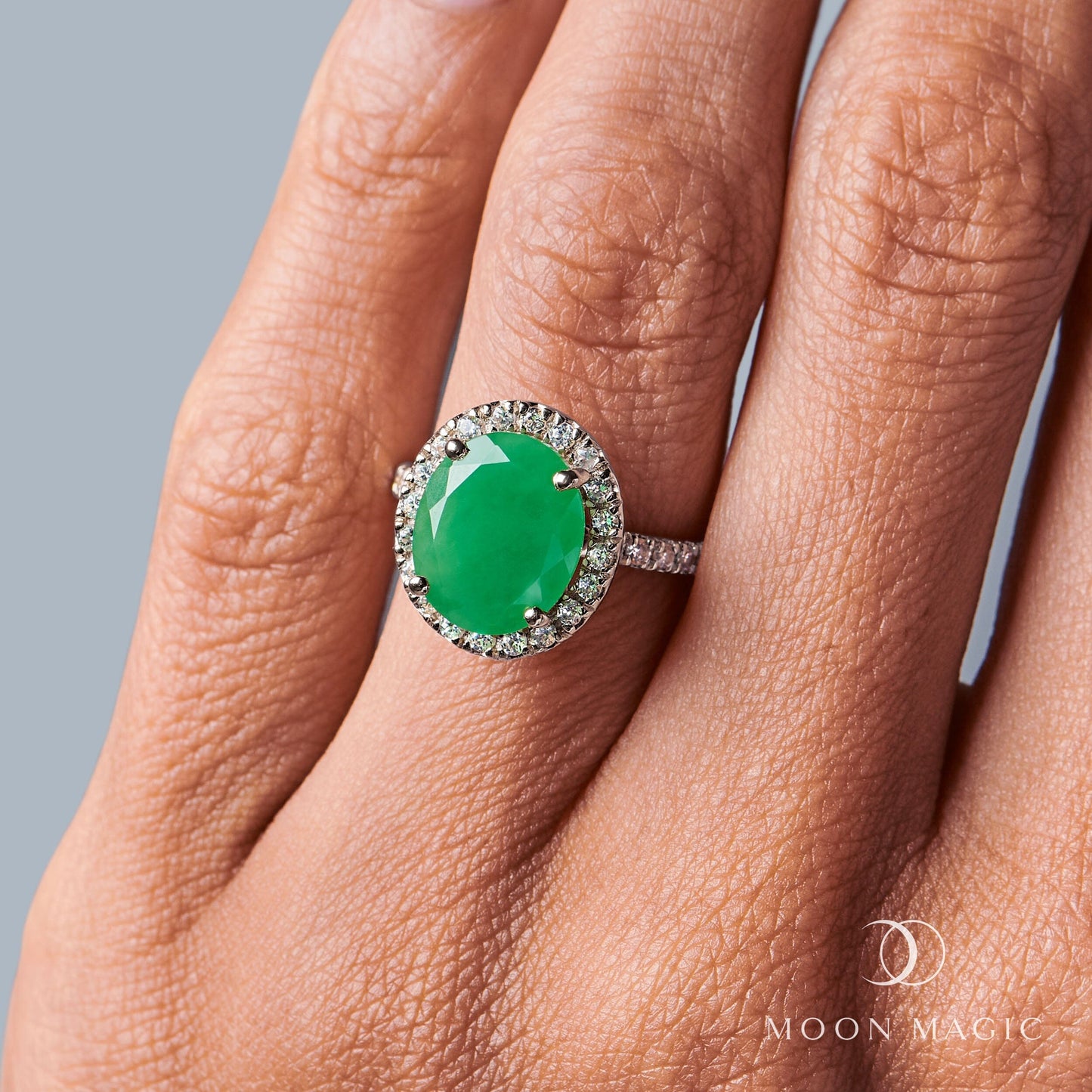 Green Jade Ring - Queen Lana