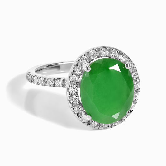 Green Jade Ring - Queen Lana