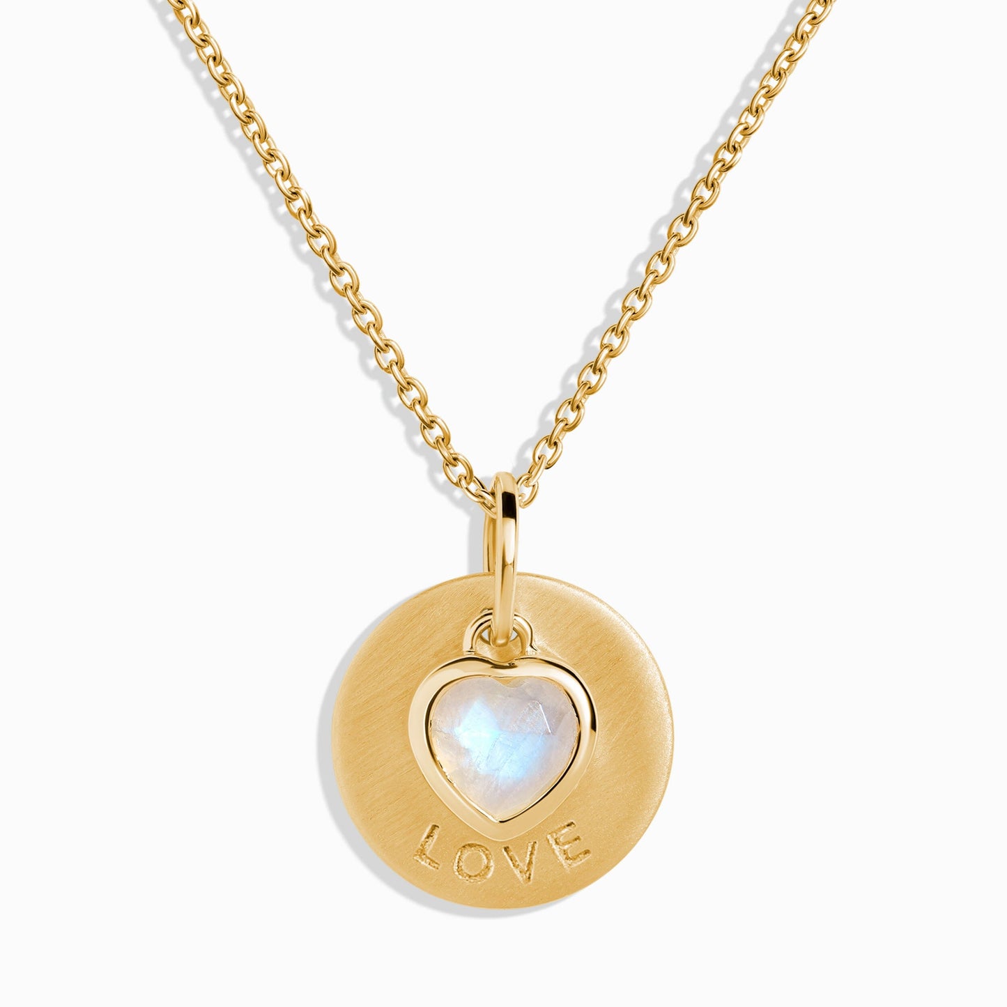 Moonstone Necklace - Heart Ahead Necklace Love