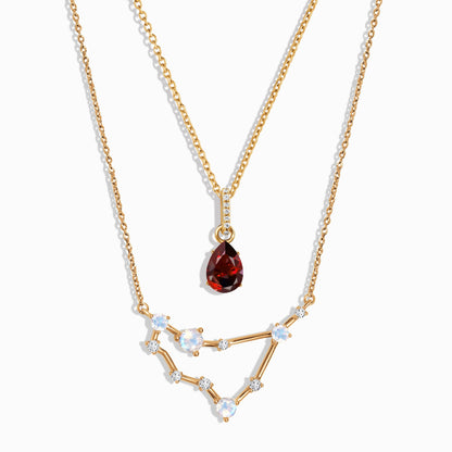 Capricorn Zodiac Constellation & Garnet Sway