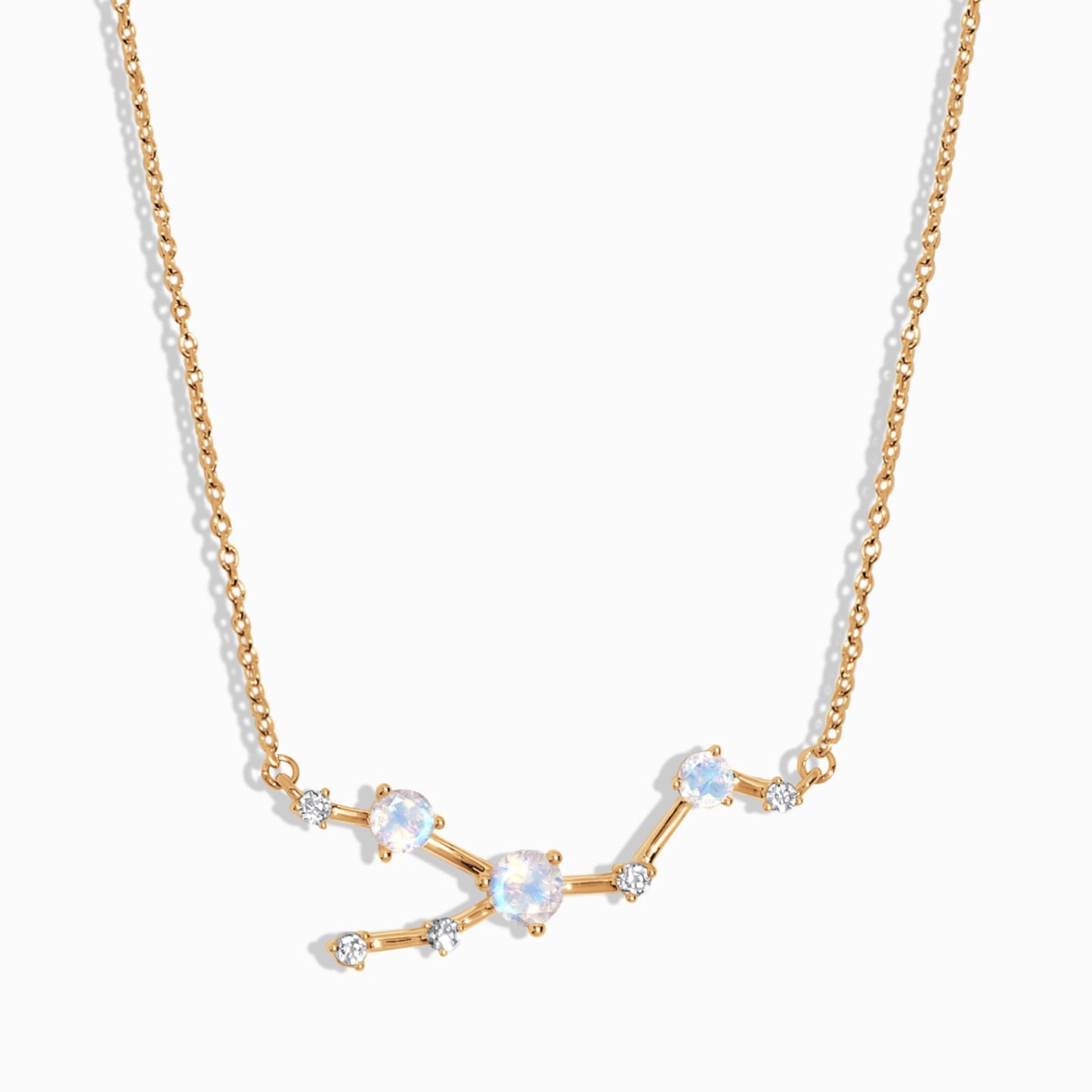 Moonstone Necklace - Taurus Zodiac Constellation