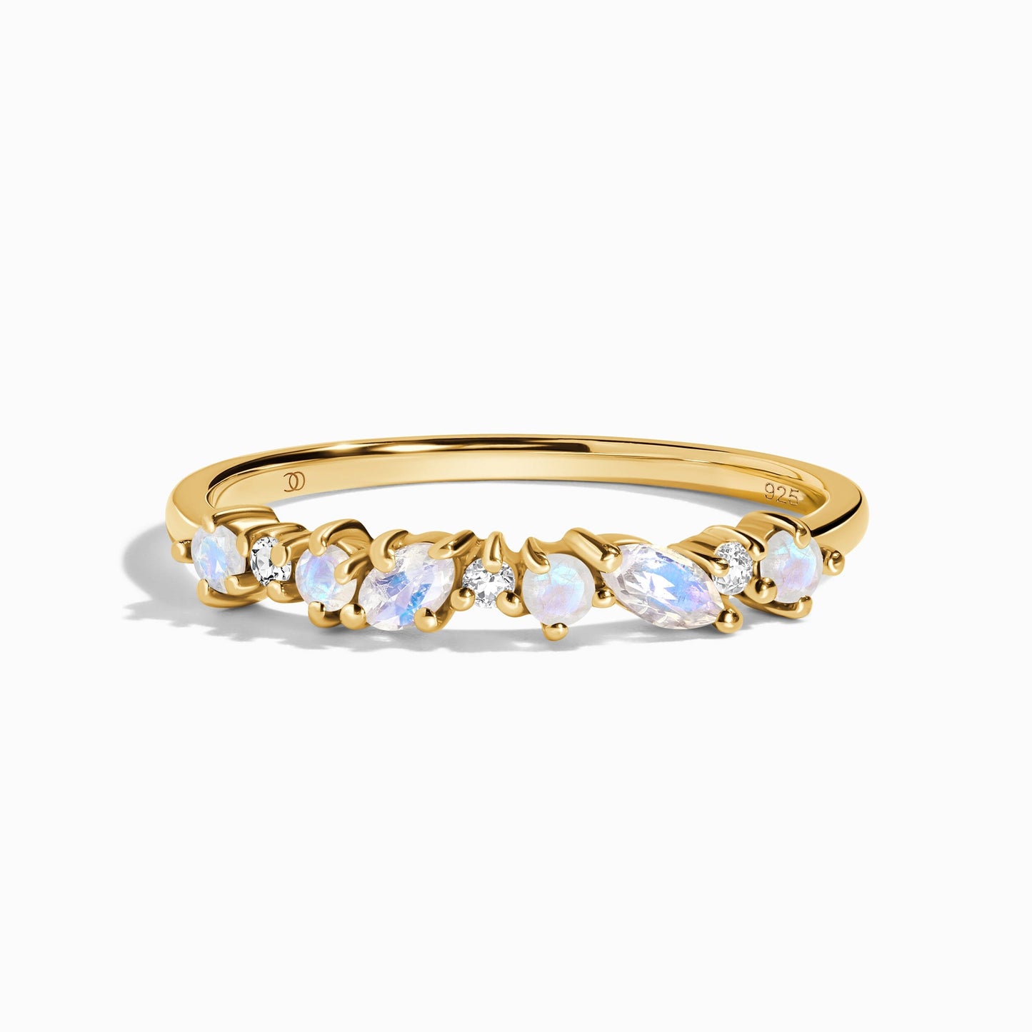 Moonstone White Zircon Ring - Grace