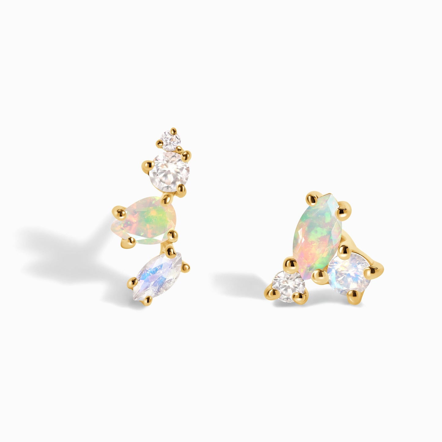 Moonstone Opal Earrings - Aerial Climbers