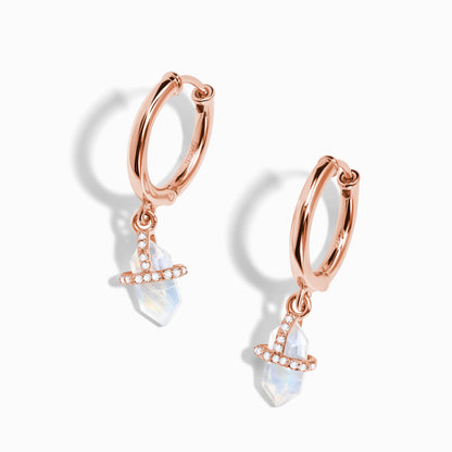 Moonstone Earrings - Utopia Hoops