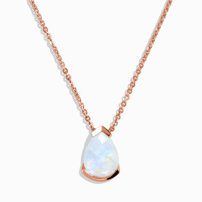 Moonstone Necklace - Enfolded Drop