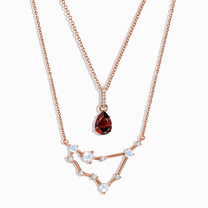 Capricorn Zodiac Constellation & Garnet Sway