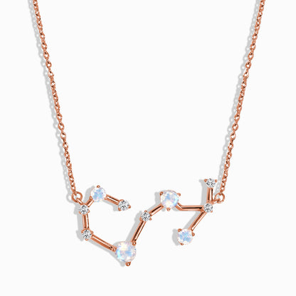 Moonstone Necklace - Scorpio Zodiac Constellation