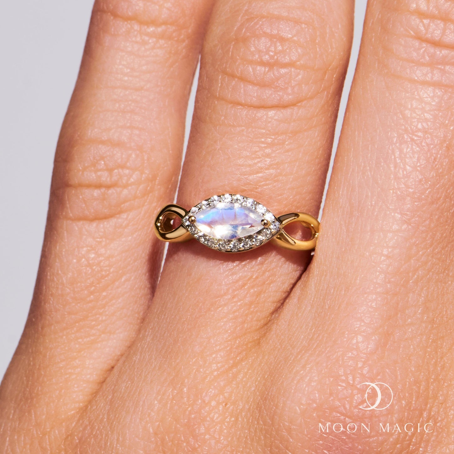 Moonstone Diamond Ring - Joy