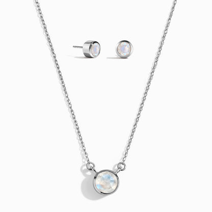 Solitaire Necklace & Solitaire Studs