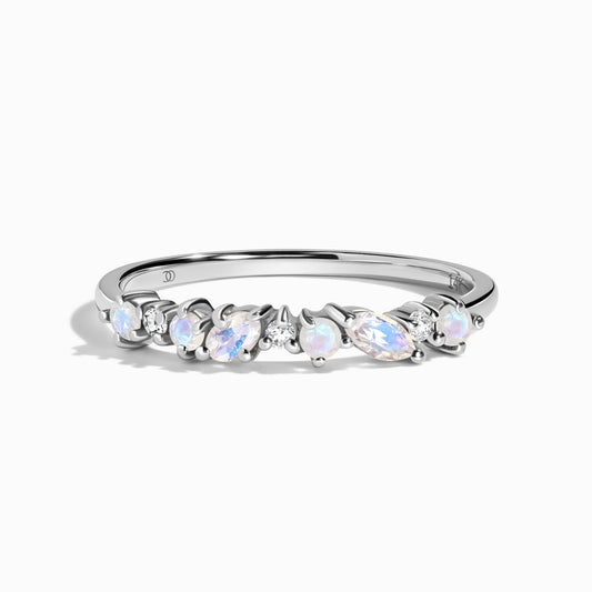 Moonstone Lab Diamond Ring - Grace