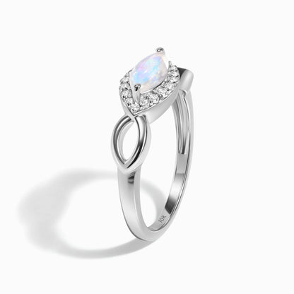 Moonstone Lab Diamond Ring - Joy