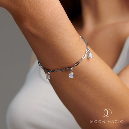 Moonstone Bracelet - T Lock 'Intuition'