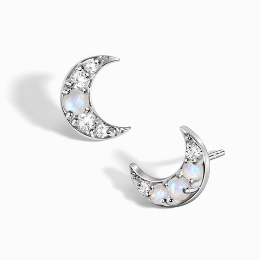 Moonstone Earrings - Twilight Studs