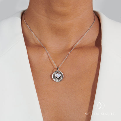 Moonstone Necklace - Heart Ahead Necklace Forever