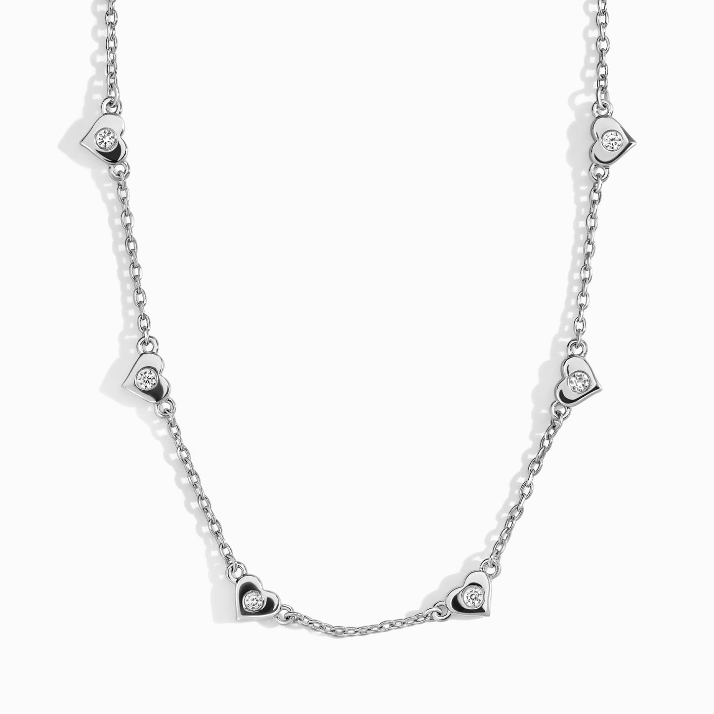 White Zircon Necklace - Love Echo