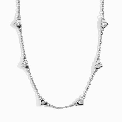 White Zircon Necklace - Love Echo