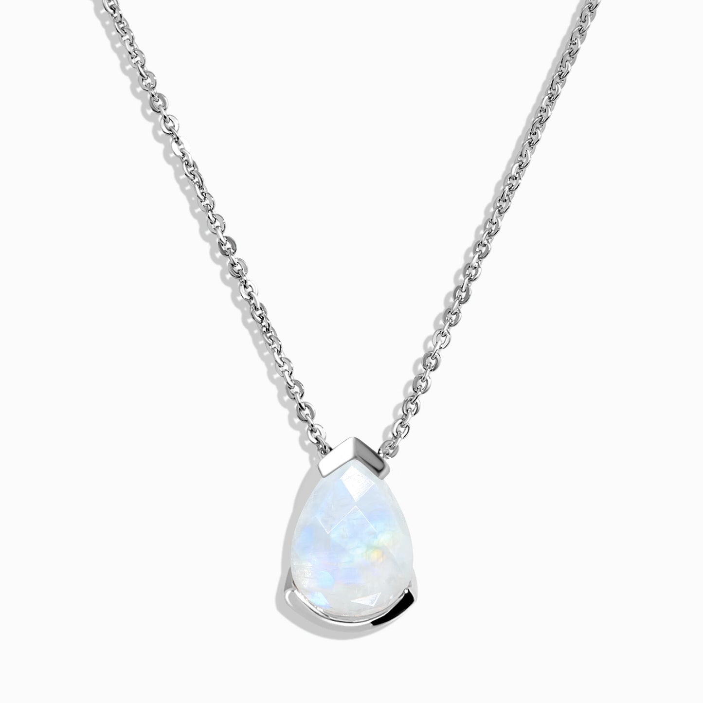 Moonstone Necklace - Enfolded Drop