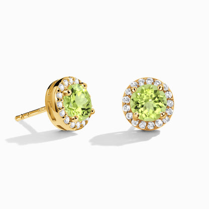 Peridot Venus Studs - August Birthstone