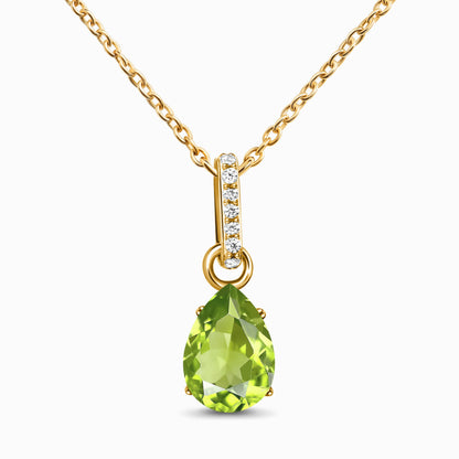 Peridot Necklace Sway - August Birthstone