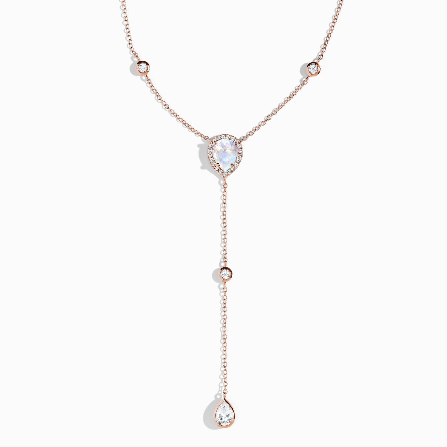 Moonstone Lariat Necklace - Sensual