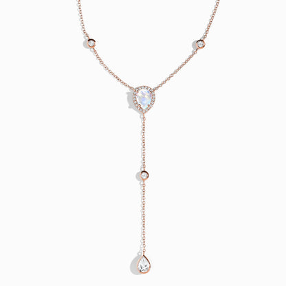 Moonstone Lariat Necklace - Sensual