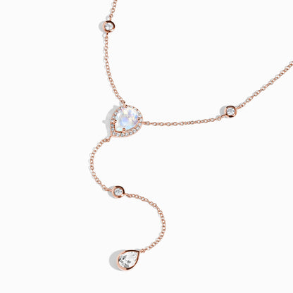 Moonstone Lariat Necklace - Sensual