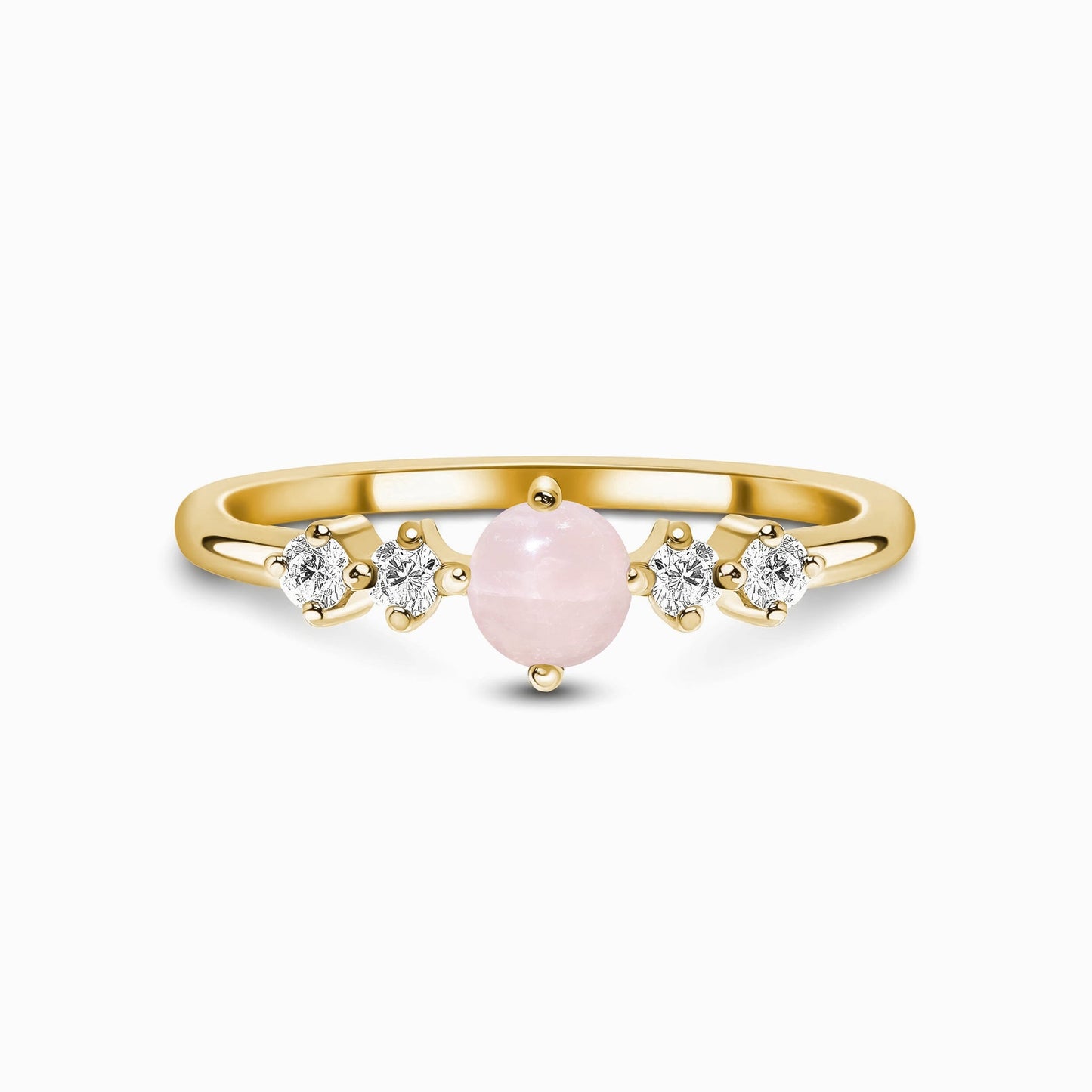 Rose Quartz Ring - Loveliness