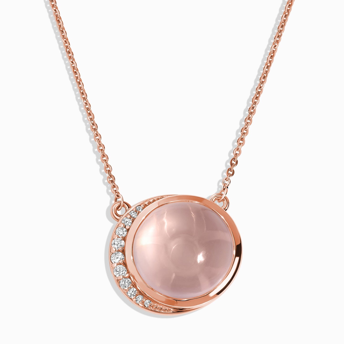 Rose Quartz Necklace - Moon Desire