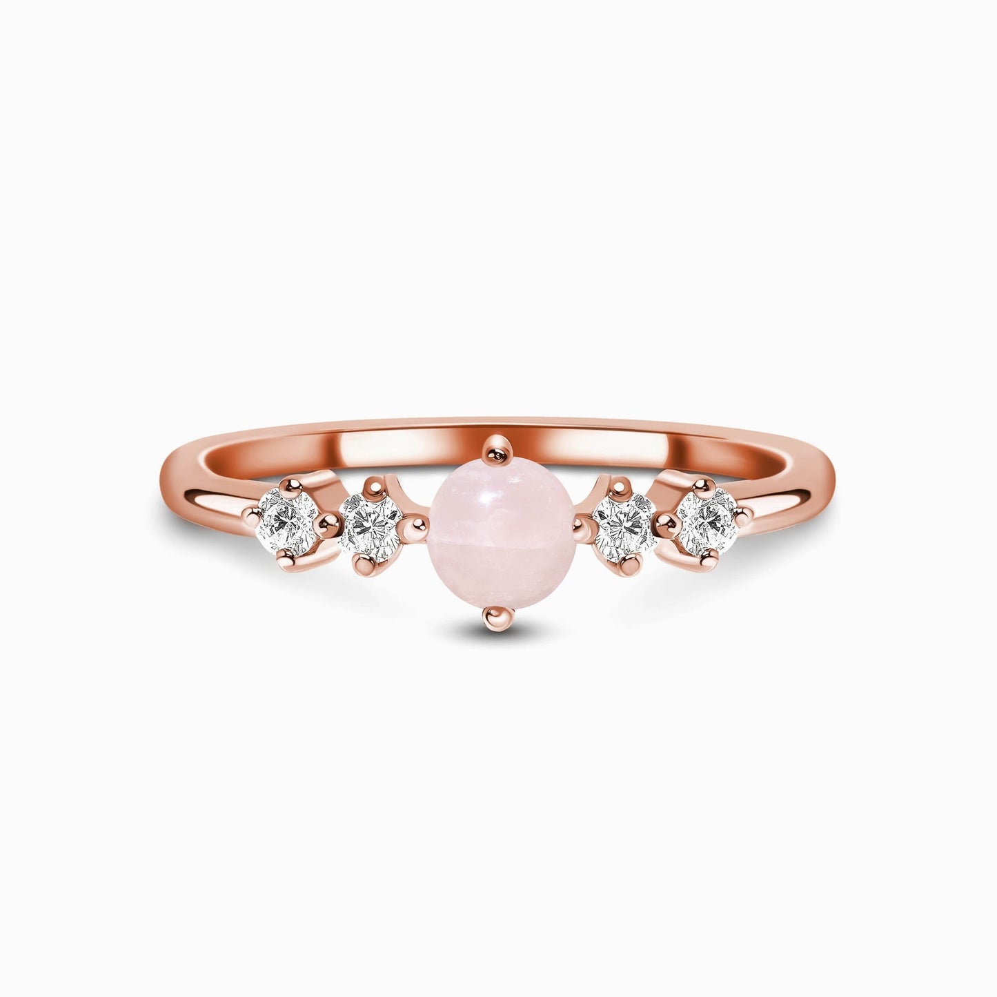 Rose Quartz Ring - Loveliness