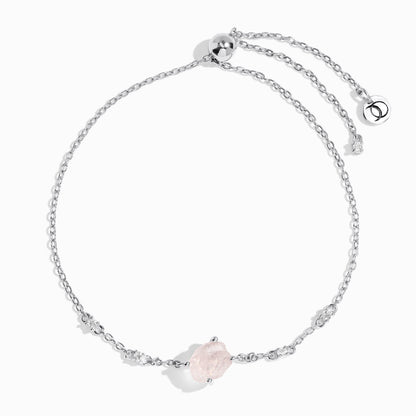 Raw Crystal Bracelet - Rose Quartz 'Self Love'