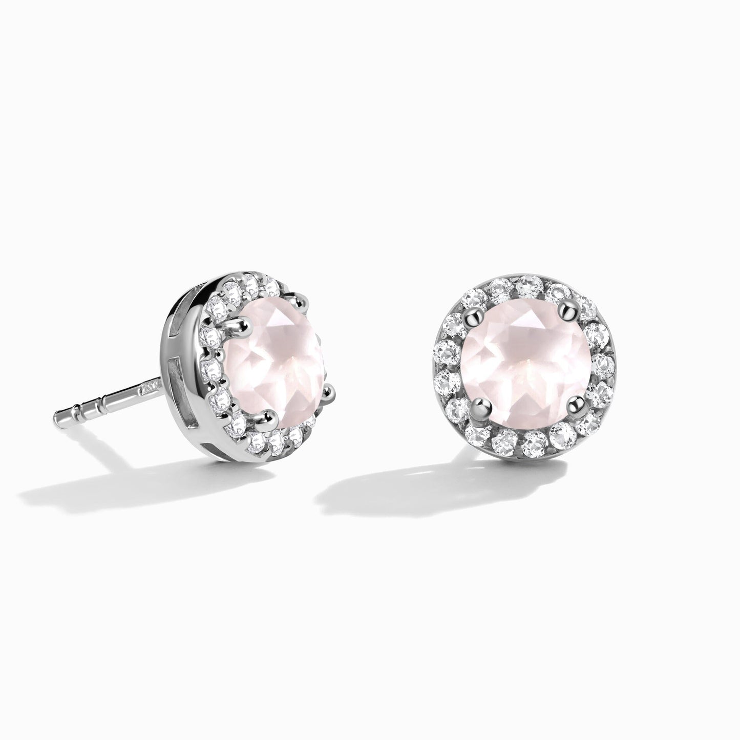 Rose Quartz Earrings - Venus Studs