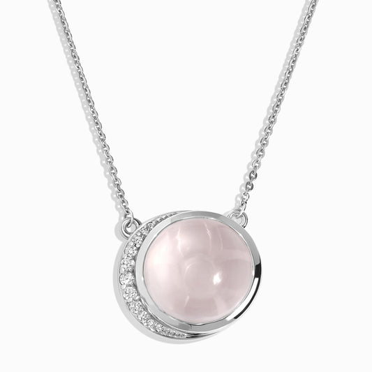 Rose Quartz Necklace - Moon Desire