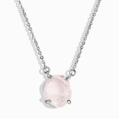 Raw Crystal Necklace - Rose Quartz 'Self-Love'