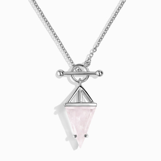 Rose Quartz Necklace - Heroine T Lock