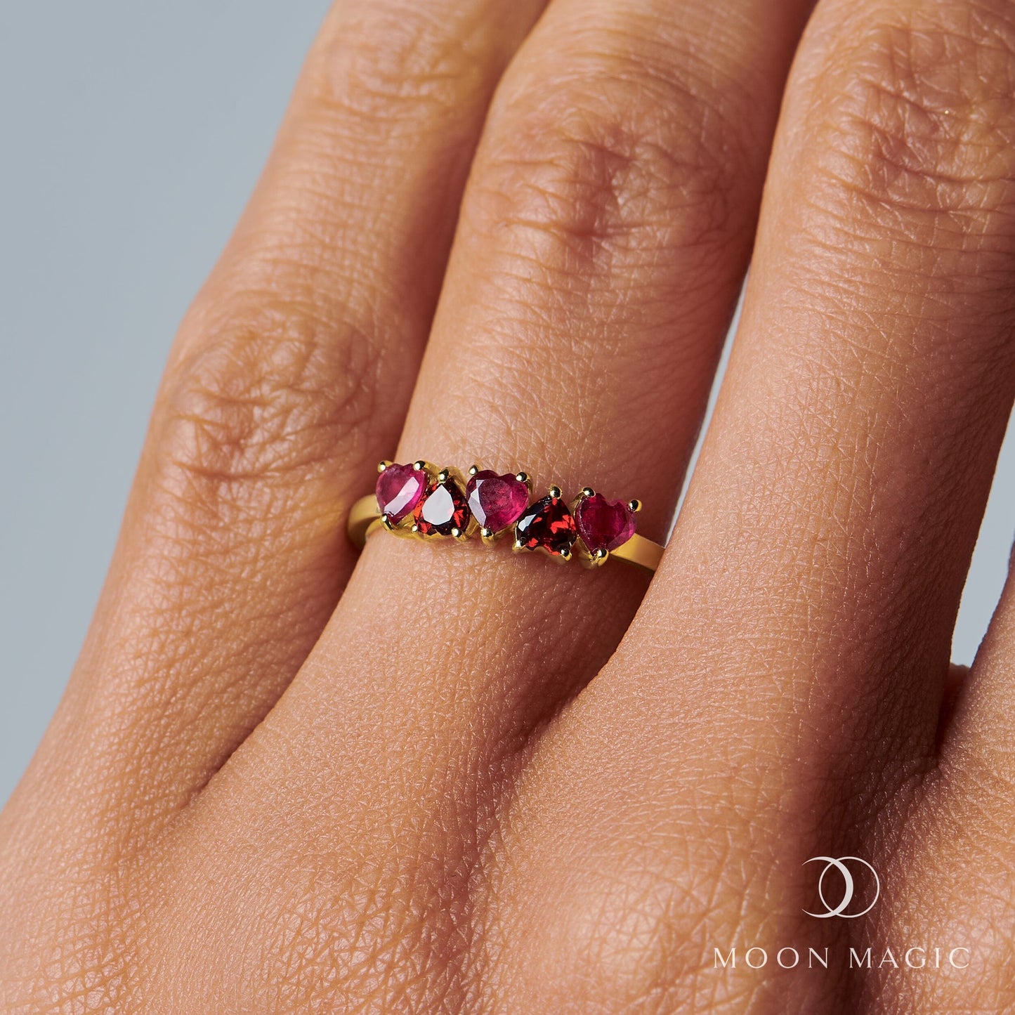 Ruby Garnet Crush On You Ring & Hoops