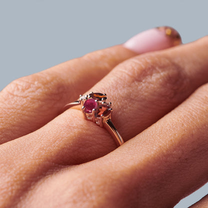 Ruby Garnet Ring - Orion