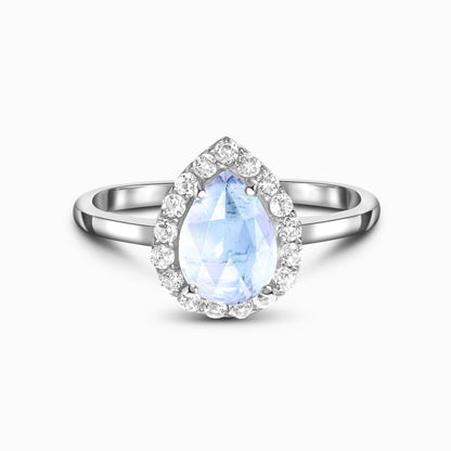 Moonstone White Topaz Ring - Félice