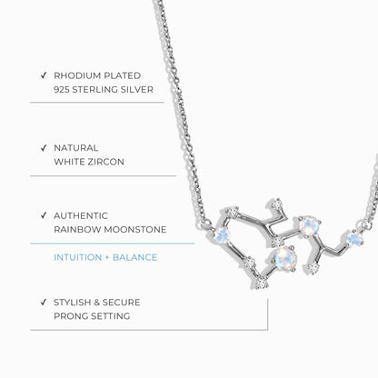 Sagittarius Zodiac Constellation Necklace & Earrings