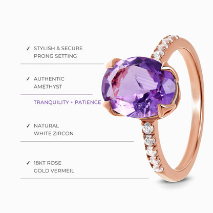 Amethyst Ring - Harlow