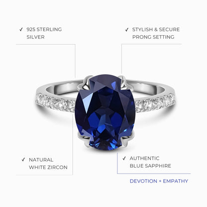 Blue Sapphire Ring - Harlow