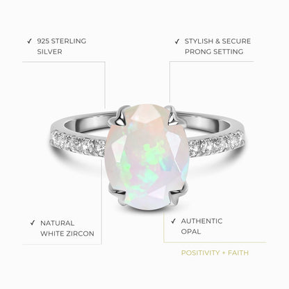 Opal Harlow Ring & Wreath Band & Archer Band