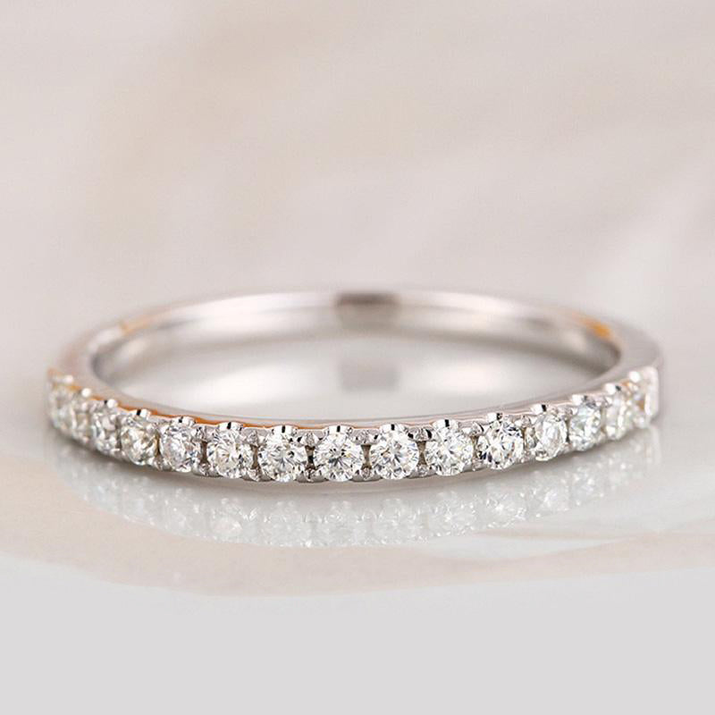 Classic Halo Round Cut Simulated Diamond Wedding Set In Sterling Silver-Maxinejewelry