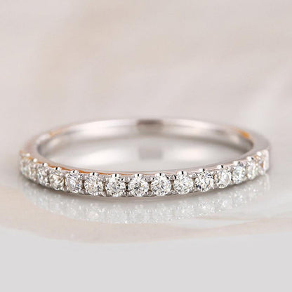 Classic Round Cut Simulated Diamonds Bridal Ring Set